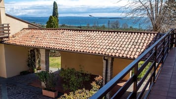 Uitzicht vanaf balkon