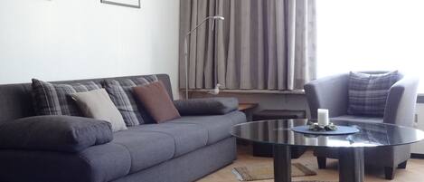 TV, lettore DVD, libri, impianto stereo