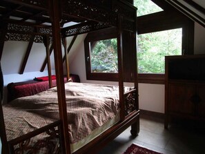 1 chambre, lit parapluie, Wi-Fi, draps fournis