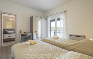 5 Schlafzimmer, Zimmersafe, kostenloses WLAN, Bettwäsche