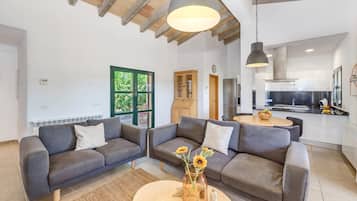 Televisie en een open haard