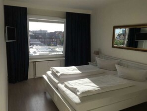 1 bedroom, travel crib, WiFi, bed sheets