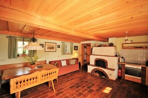 TV, fireplace, ping pong, books