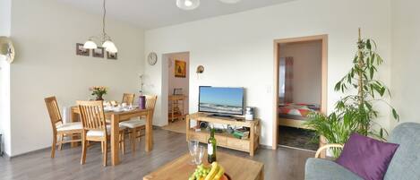 Smart-tv och en stereo