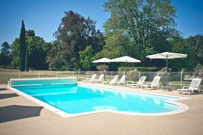 Piscine extérieure, piscine chauffée