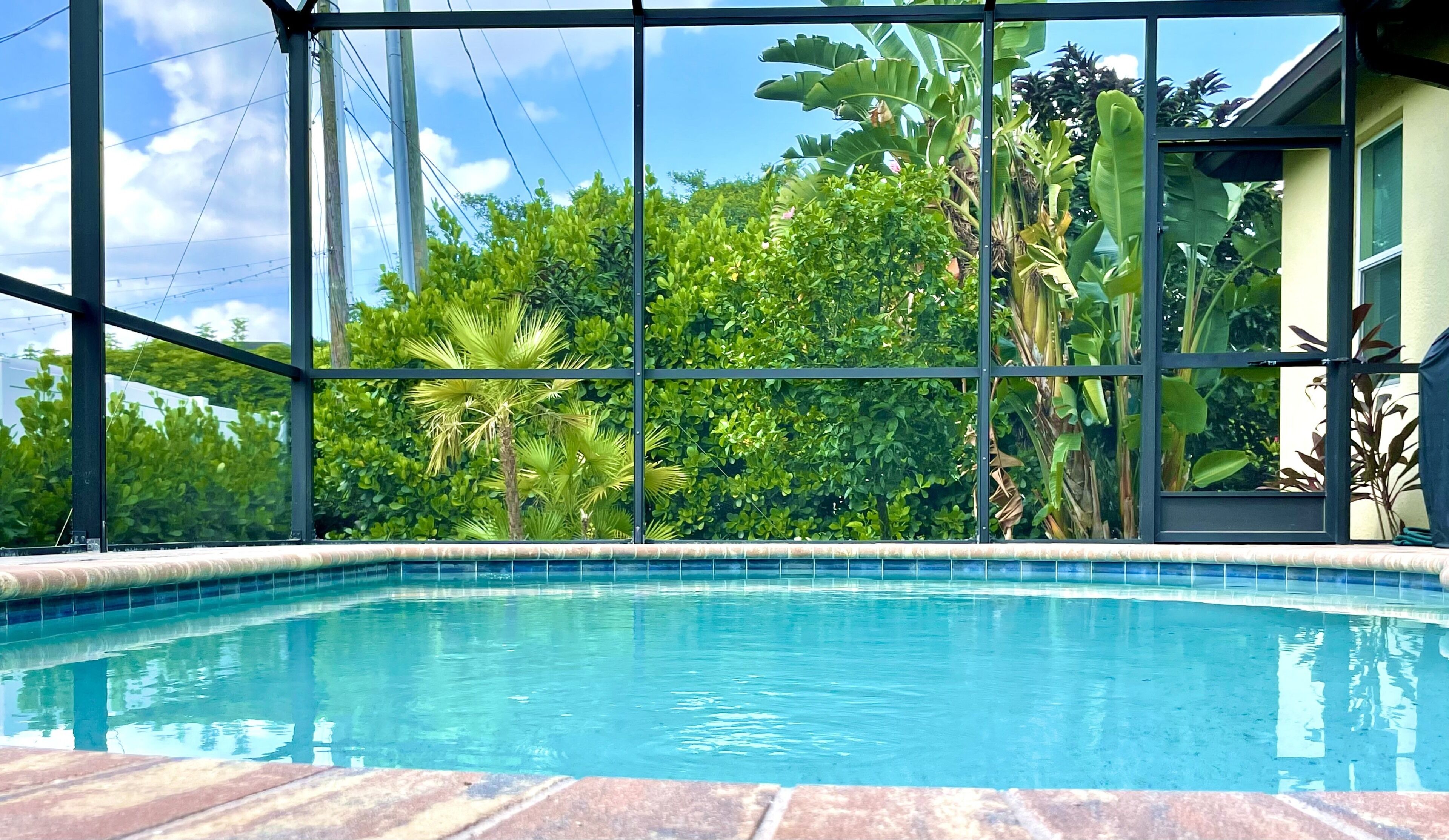Piscine extérieure, piscine chauffée