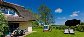 Thatched roof house Eibe 2 with fireplace Sauna WLan - DHH Eibe 2