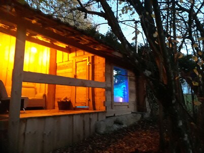 Great rust. Country house with a romantic garden and wood heating. Finland sauna