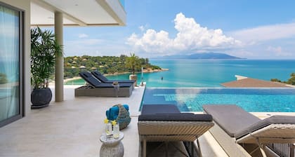 Beach Villa 'Vanilla' - upea merinäköala ja henkeäsalpaava auringonnousua