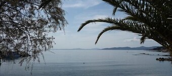 Sleeps 4. On the beach front with sea view, at 20 m from the beach, wi