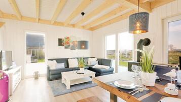 Fernseher, Kamin, DVD-Player