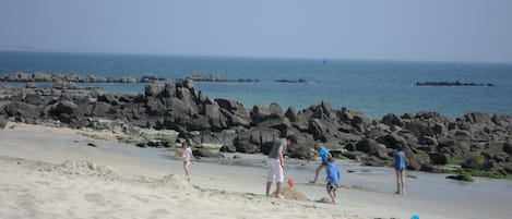 On the beach