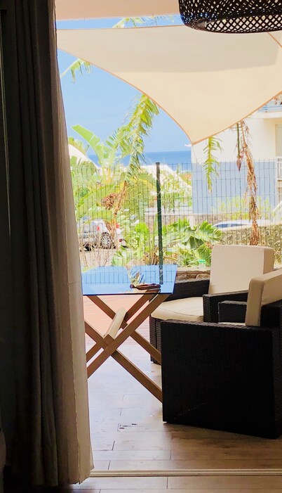  Apartment in quiet and secure residence la saline les bains ocean view 