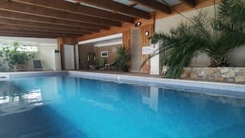 Indoor pool, a heated pool