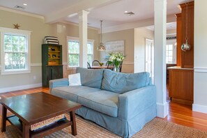 Smart TV, fireplace, printers