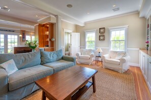 Smart TV, fireplace, printers