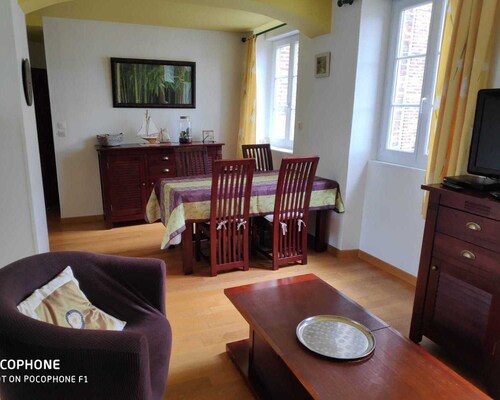 Apartment 2-3 people. near the port of Saint Valery en Caux