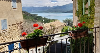 Village house with lake view