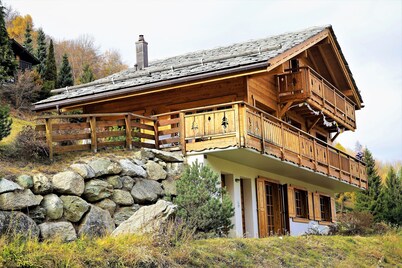 FAMILY CHALET, NEW, QUIET, VIEW, BETWEEN NENDAZ AND SIVIEZ, HEART OF 4 VALLEYS