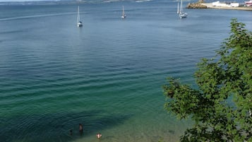 Playa en los alrededores y camastros