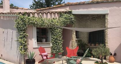 Rare, in town and quiet, refined Mazet, private pool, flower garden