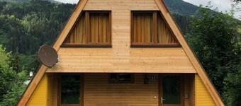 Family-friendly A-frame house in the lake and bike paradise of the Nockberge