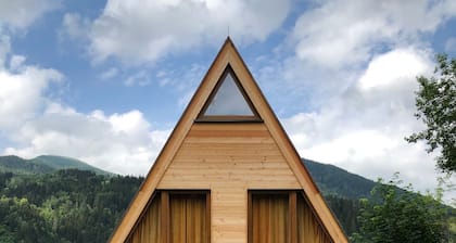 Familienfreundliches A-Frame-Haus im Kärnter Seen- und Bikeparadies Nockberge
