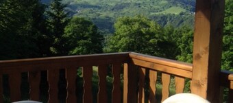 Chalet of 2016, at 1310 m above the valley of the Maurienne