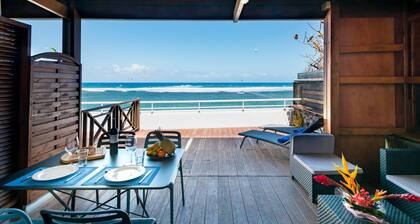 REVE AUSTRAL T2 C au bord du Lagon vue mer 180°