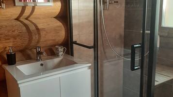 Een douche, een haardroger