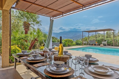 2 villas with swimming pool in an olive grove in Corsica - near Saint-Florent