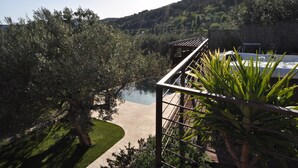 Property grounds - beautiful house in olive grove, infinty pool and hot tub, panoramic view 8 pax (Callas)