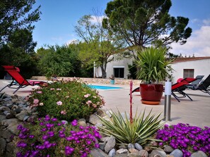 Outdoor pool - Quiet cottage + pool, for 3 pers. (Lézignan-Corbières)