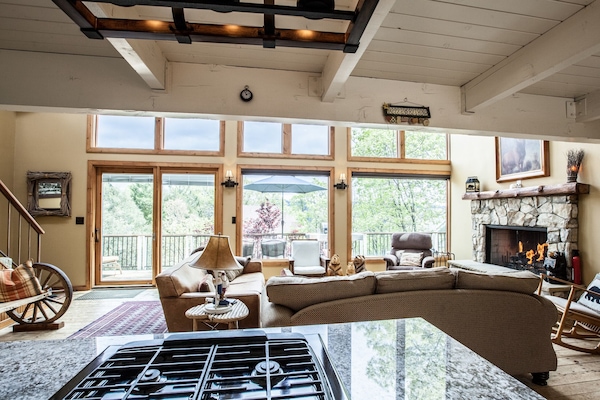 TV, fireplace, DVD player