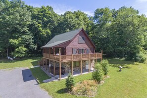 Exterior - Wooded Retreat with Hot Tub & Pool Table Near Wisp (McHenry)