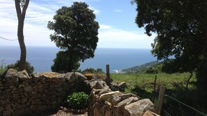 A stone wall with a view of the sea. - House 4 km from Cargese. (Cargèse)