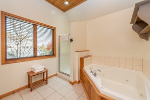 Douche, serviettes fournies