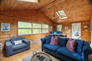 TV, DVD player, books