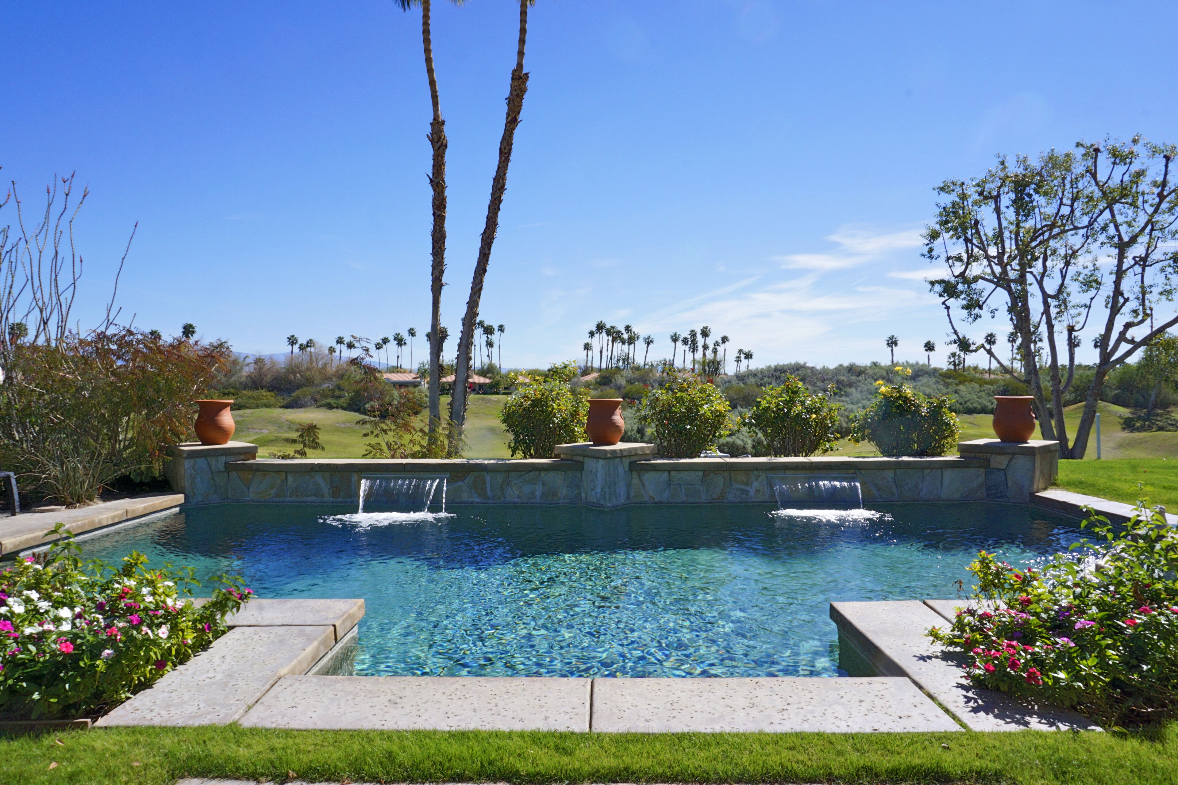 A heated pool