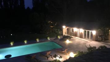 A heated pool