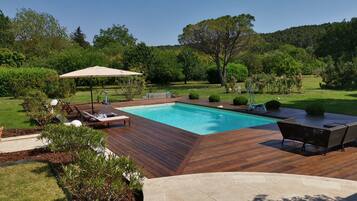A heated pool