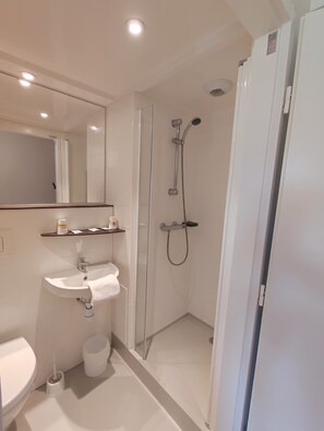 Towels, soap, shampoo - Comfort studio 2 twin beds, kitchenette, aparthotel with swimming pool  (Saint-Affrique)