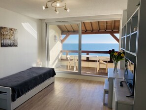 Een strijkplank/strijkijzer, gratis wifi