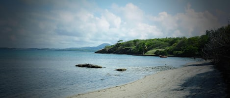 Vlak bij het strand