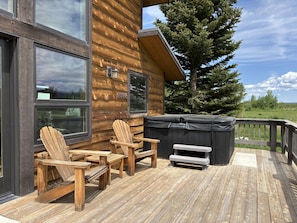 Terrace/patio - 6-BR Teton View Ranch with Hot Tub (Driggs)