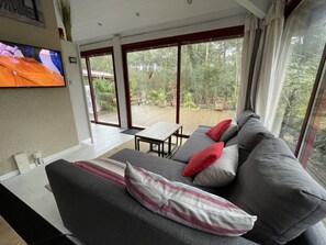 TV, books, stereo