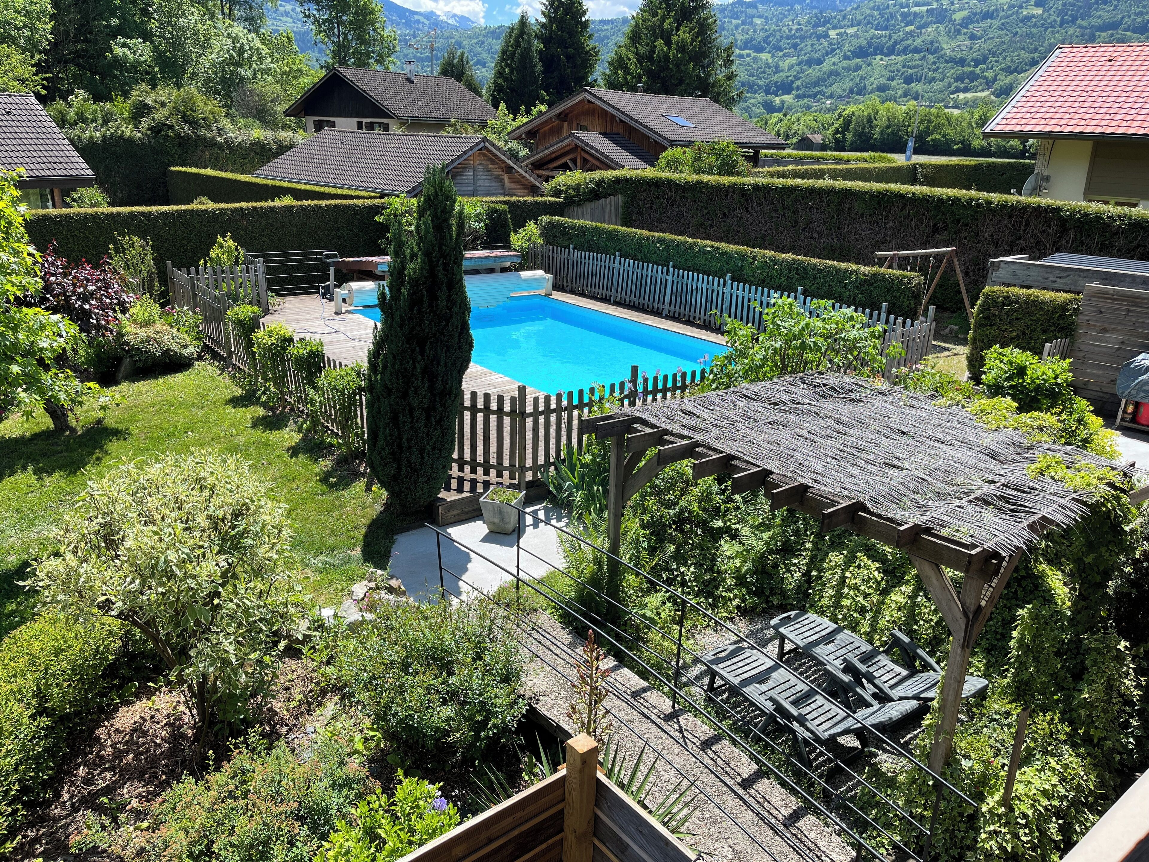 Vue depuis l'étage du chalet