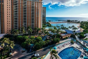 Pool - Ocean & Fireworks Views Condo at the Ilikai Hotel w/Full Kitchen & Free WiFi (Honolulu)