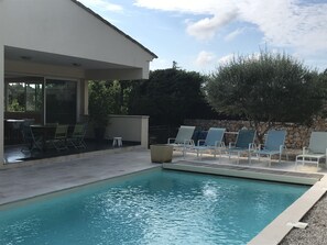 A heated pool