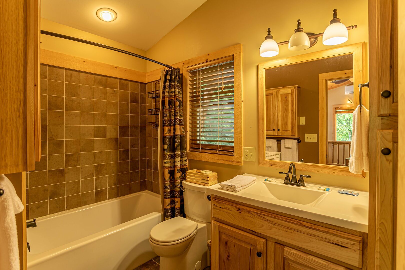 Une salle de bain avec une baignoire, des toilettes et un lavabo.